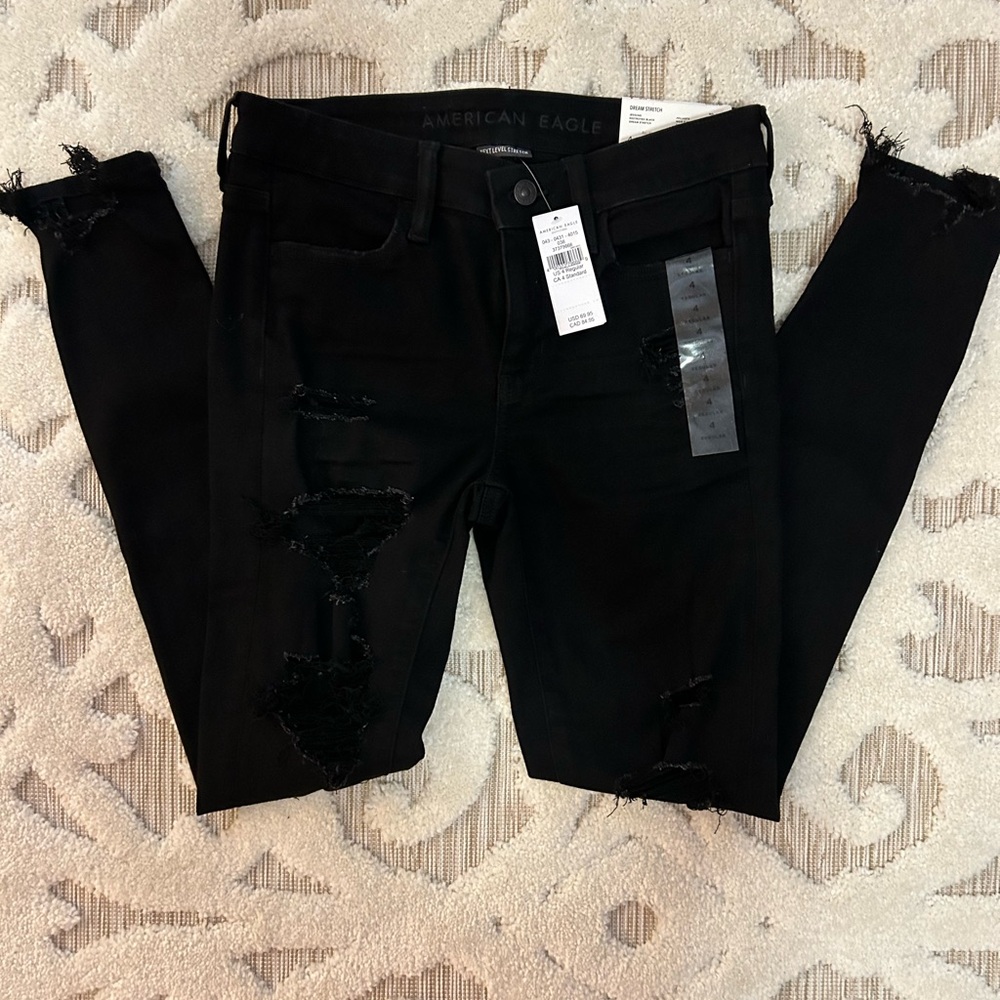 American Eagle Dream Stretch Jegging Jeans - Size 4 / 27W Regular Low Rise